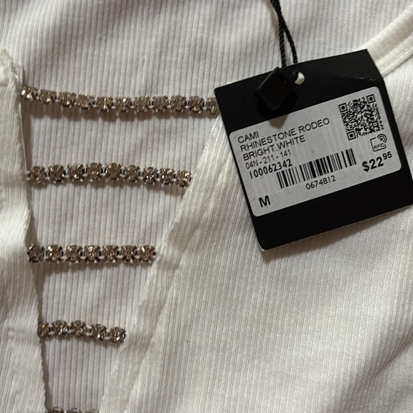 Rhinestone rodeo white top - Picture 2 of 2